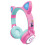 Lexibook Barbie Bluetooth Headphones with LED Lights 1