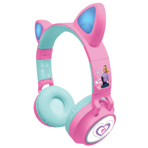 Lexibook Barbie Bluetooth Headphones with LED Lights
