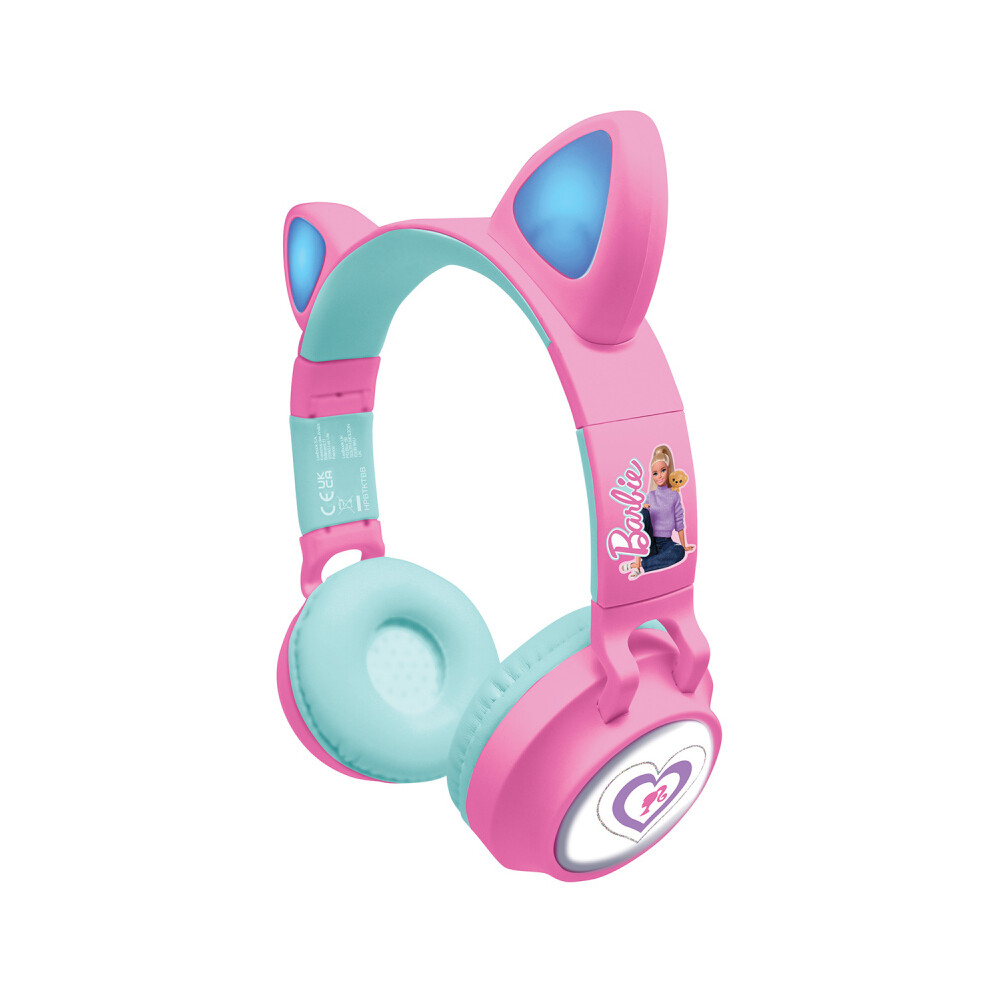 Lexibook Barbie Bluetooth Headphones with LED Lights