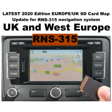 VW 2020 UK, WEST EUROPE SD Map Update for system AZ - RNS315 / RNS-315