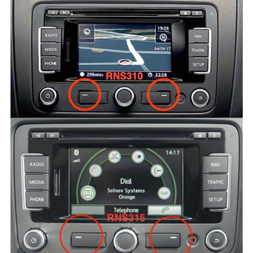 VW 2020 UK, WEST EUROPE SD Map Update for system AZ - RNS315 / RNS-315 1