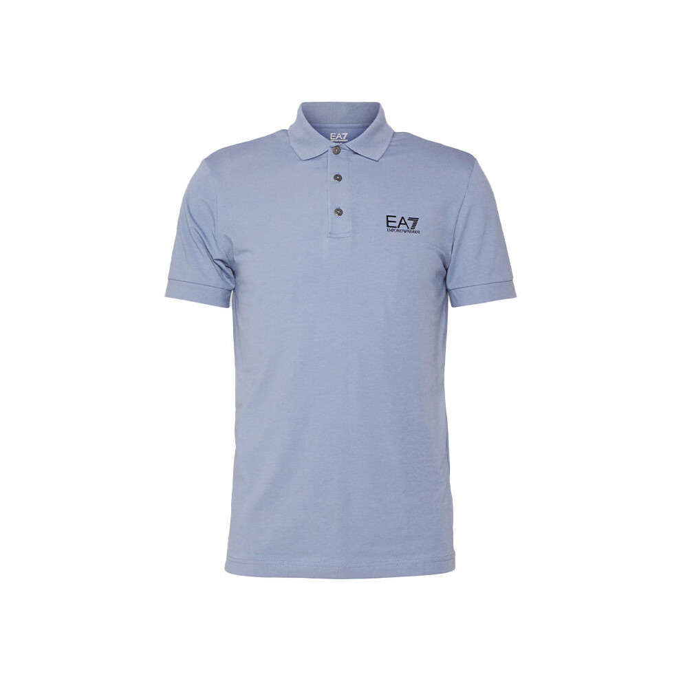 (Blue, XL) Emporio Armani EA7 8NPF04 PJM6Z Mens Polo T Shirts