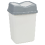 URBN Living (5L Grey/White) 5/10/20/30/50L Plastic Bin with Butterfly Lid Kitchen 1