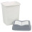 URBN Living (5L Grey/White) 5/10/20/30/50L Plastic Bin with Butterfly Lid Kitchen 5