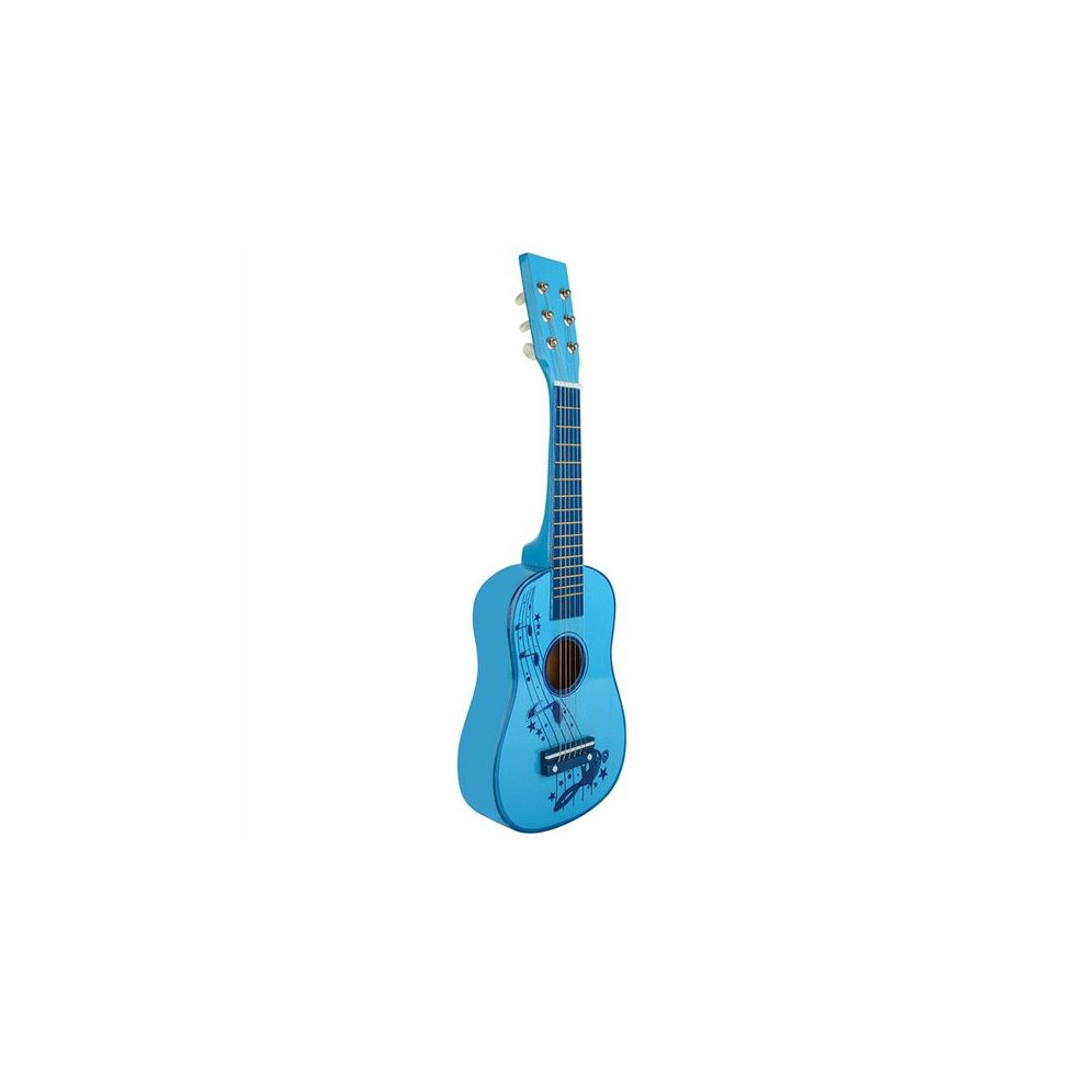 Toyrific 23" Blue Wooden Guitar Kids Musical Toy Instrument