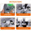 Halloween Ring Toss Game Set, Inflatable Tombstone Tossing Games 8