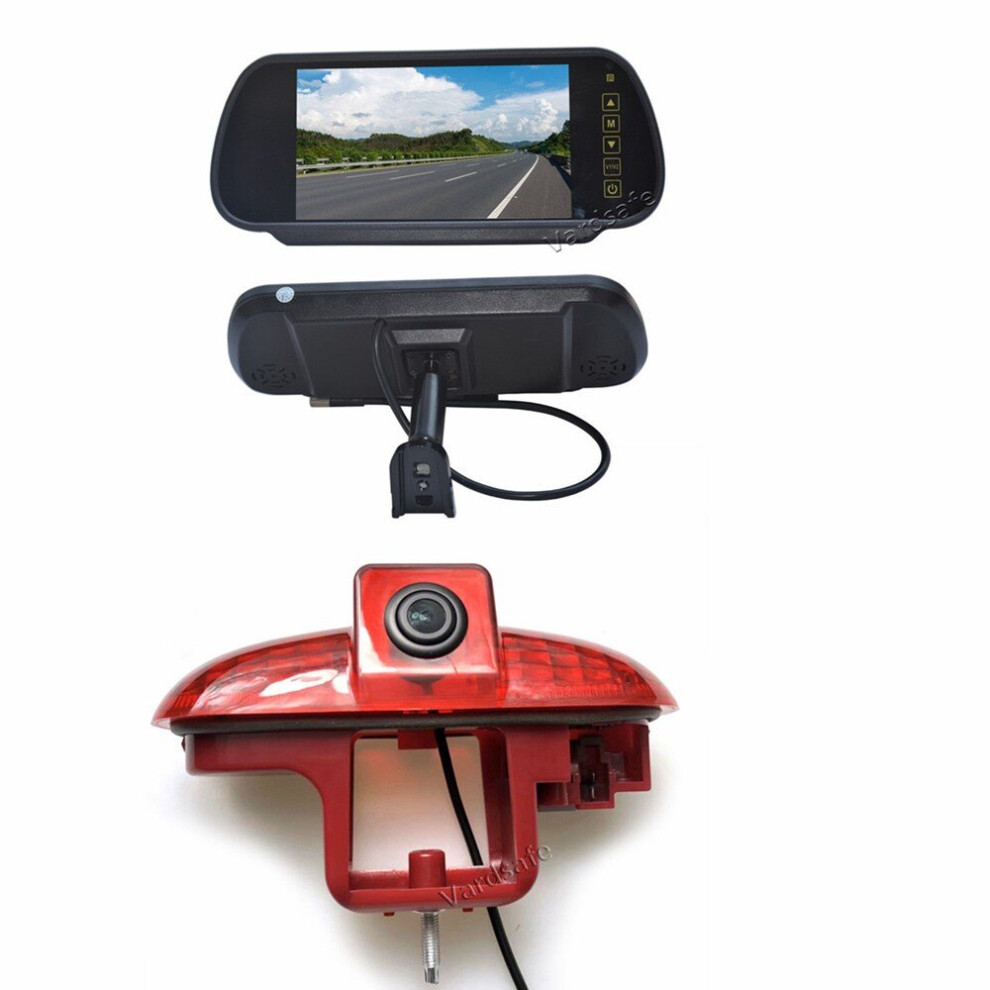 7 Inch Rear View Mirror Display & Reverse Camera For Renault Trafic / Vauxhall Vivaro / Opel Combo 764481232250