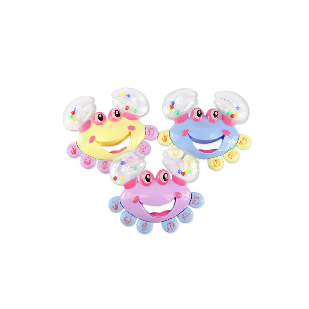 (random color) Cute Crab Baby Rattles Handbell Toys for Newborns Shaking Rattle Toys