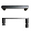 NES Home Round Matte Black Shower Door Handle 145 Mm Hole To Hole Centre 1