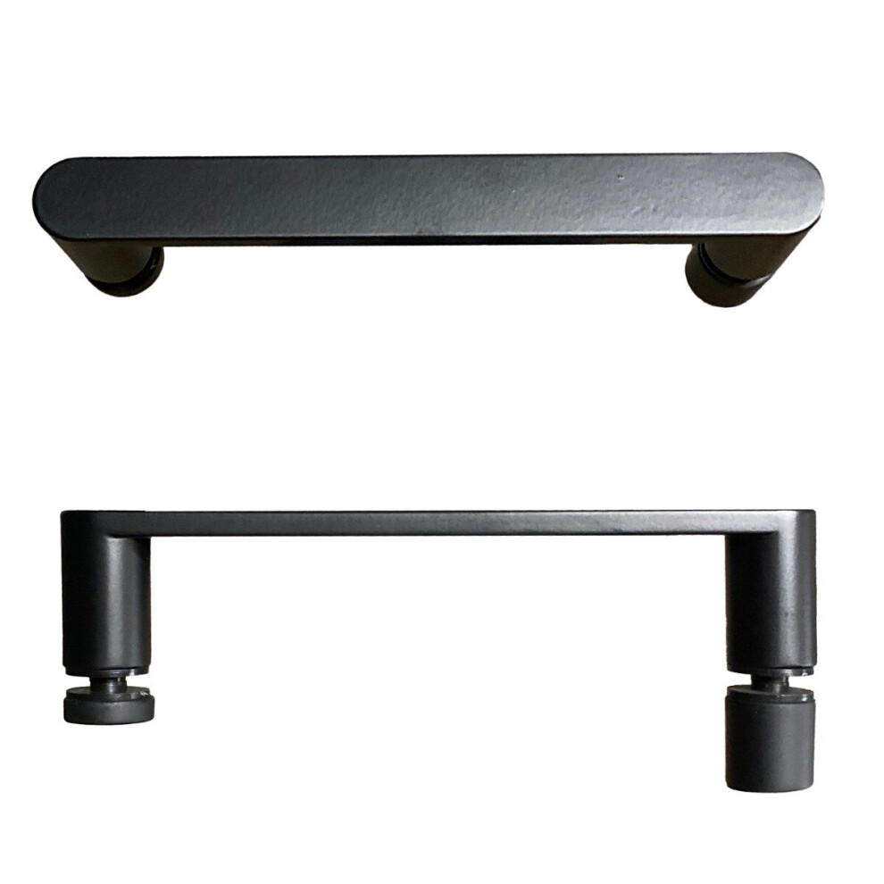 Round Matte Black Shower Door Handle 145 Mm Hole To Hole Centre 7427031429120