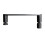 NES Home Round Matte Black Shower Door Handle 145 Mm Hole To Hole Centre 2