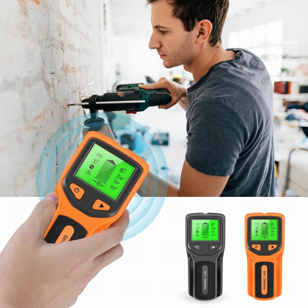 5 In 1 Stud Finder Wall Scanner Electronic Stud Detector Multifunction Wall Detector Metal Wood 729601701177