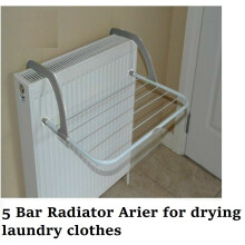 5 Bar Radiator Airer Portable Clothes Laundry Dryer