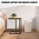 Side Table for Sofa Bed Coffee Table Laptop Table Easy Assembly Heavy Duty 8