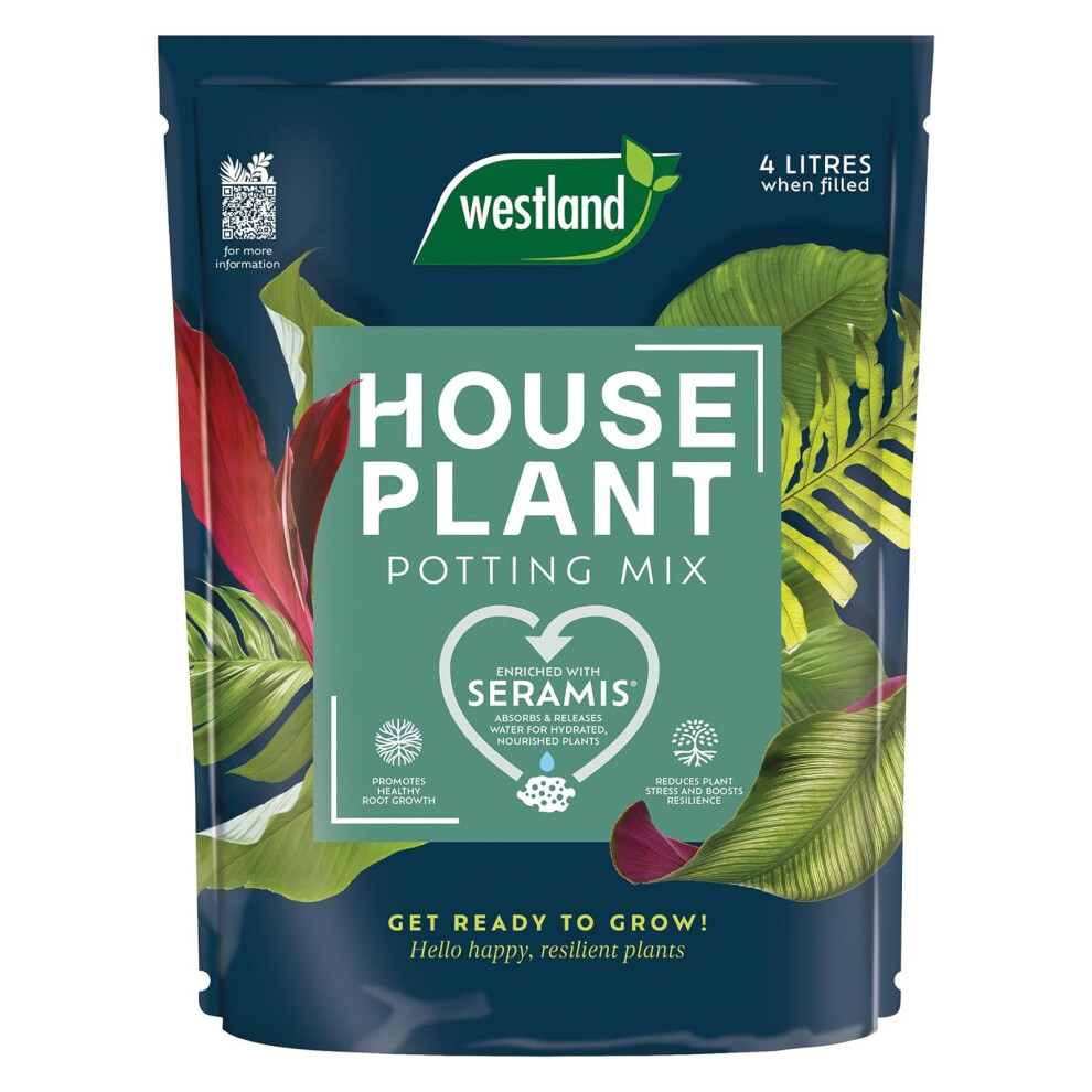 Houseplant Potting Soil Compost Enriched Seramis Peat Free 4 Litres