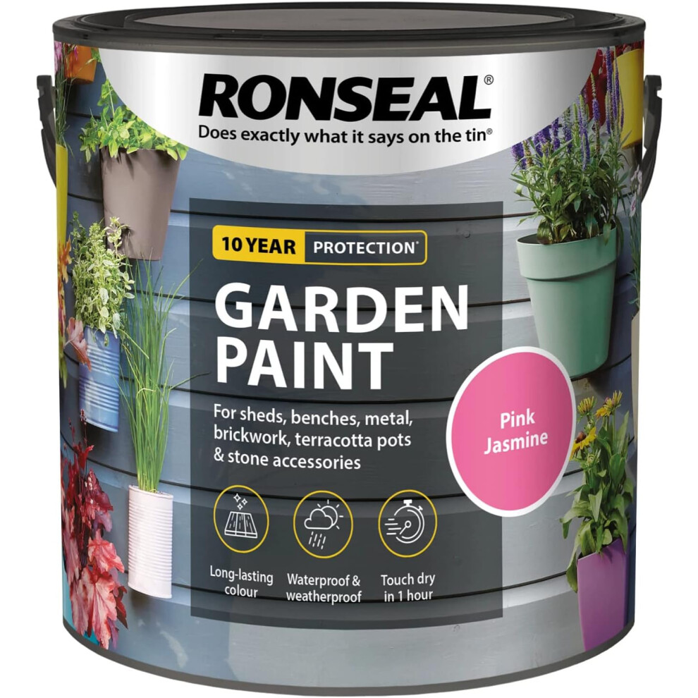 Ronseal Pink Jasmine Garden Paint, 2.5L