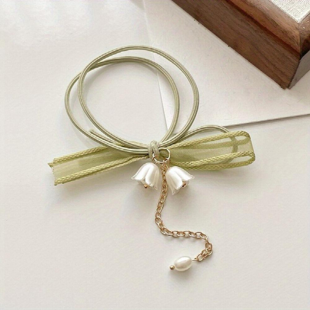 Lovely Hair Tie Ribbon Versatile Elastic Bell Orchid Hair Accessories-image-OPC-PC2GQMS-NEW