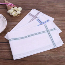 12pcs Striped Handkerchief Breathable Sweating Handkerchief Plain Casual Hankies Small Square Scarf Accessories