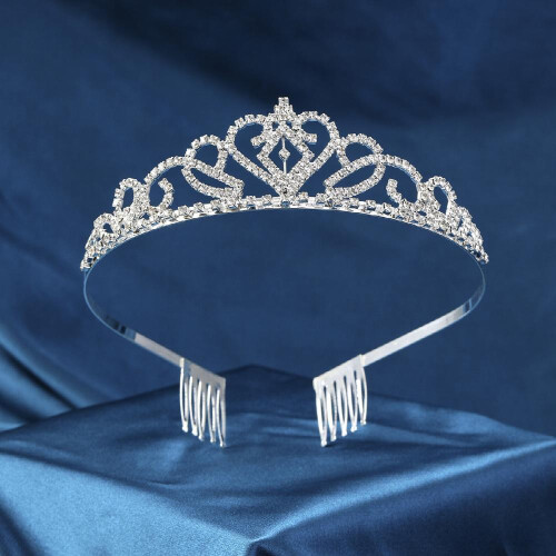 Silvery Tiaras For Girls Crystal Tiaras And Crowns For Women Girls