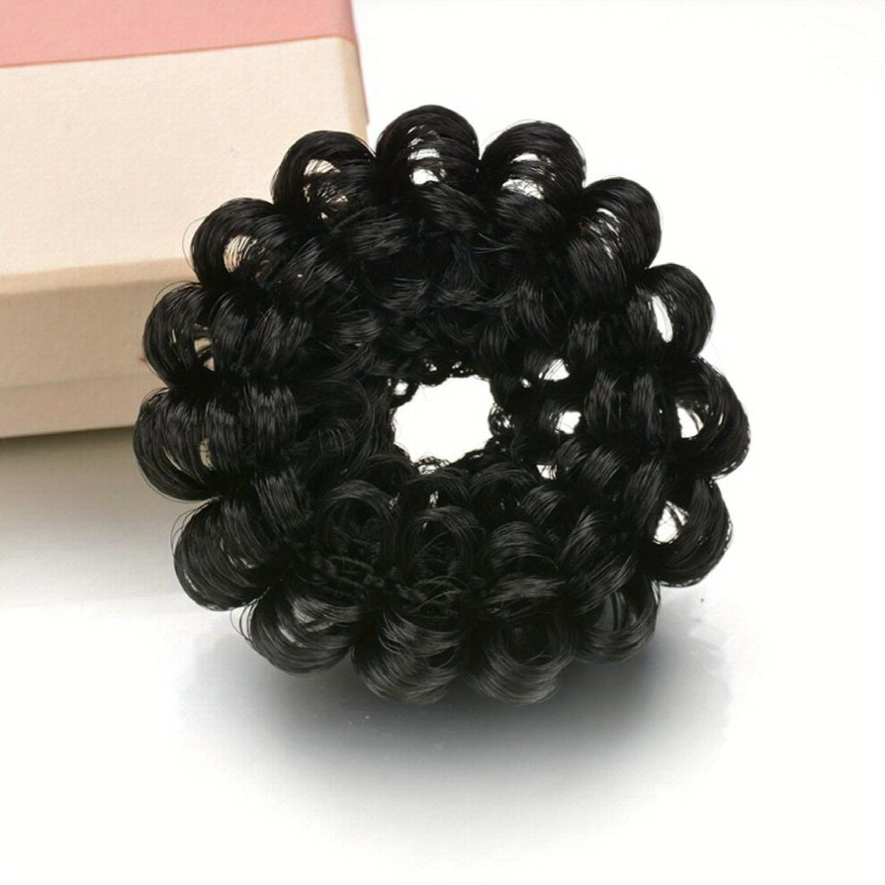 Unisex Brown,Multicoloured Womens Curly Wigs Bun Diy Hair Styler Air Bun Hairpiece Wig Brown Simulation Hair Extension