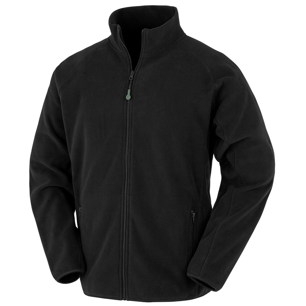 (M, Black) Result Genuine Recycled Mens Polarthermic Fleece Jacket