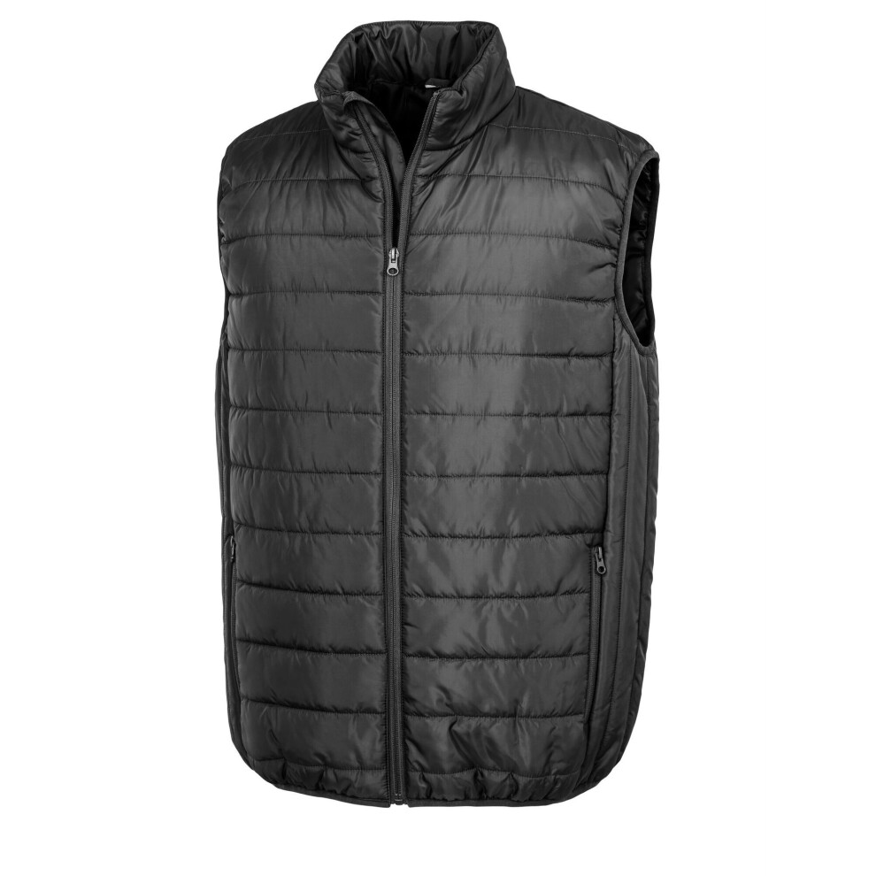 (XL, Black) Result Core Mens Promo Padded Body Warmer