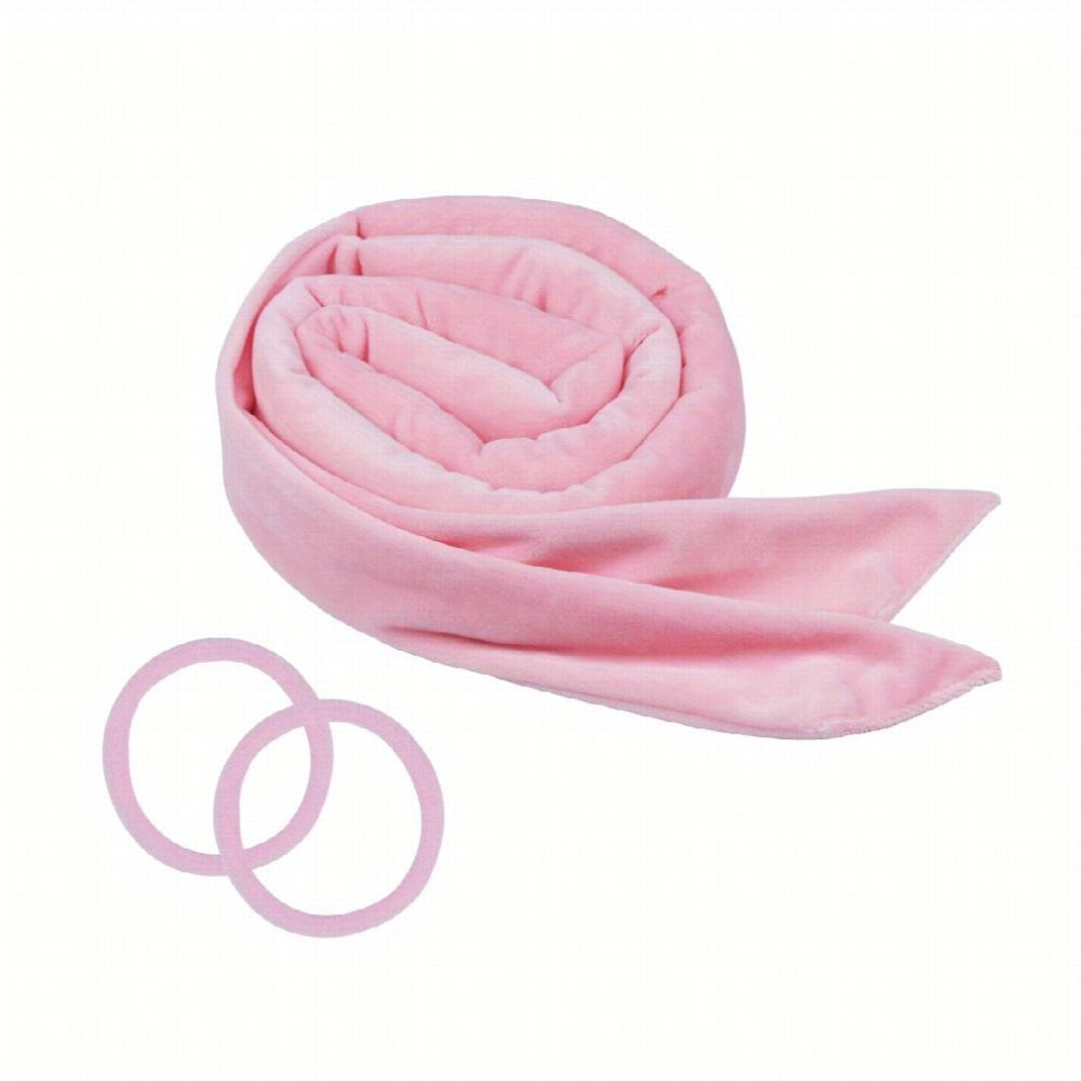 Pink Heatless Curling Headband No Heat Hair Curlers Hair Rollers Sleeping Soft Formers Diy Hair Styling Tools