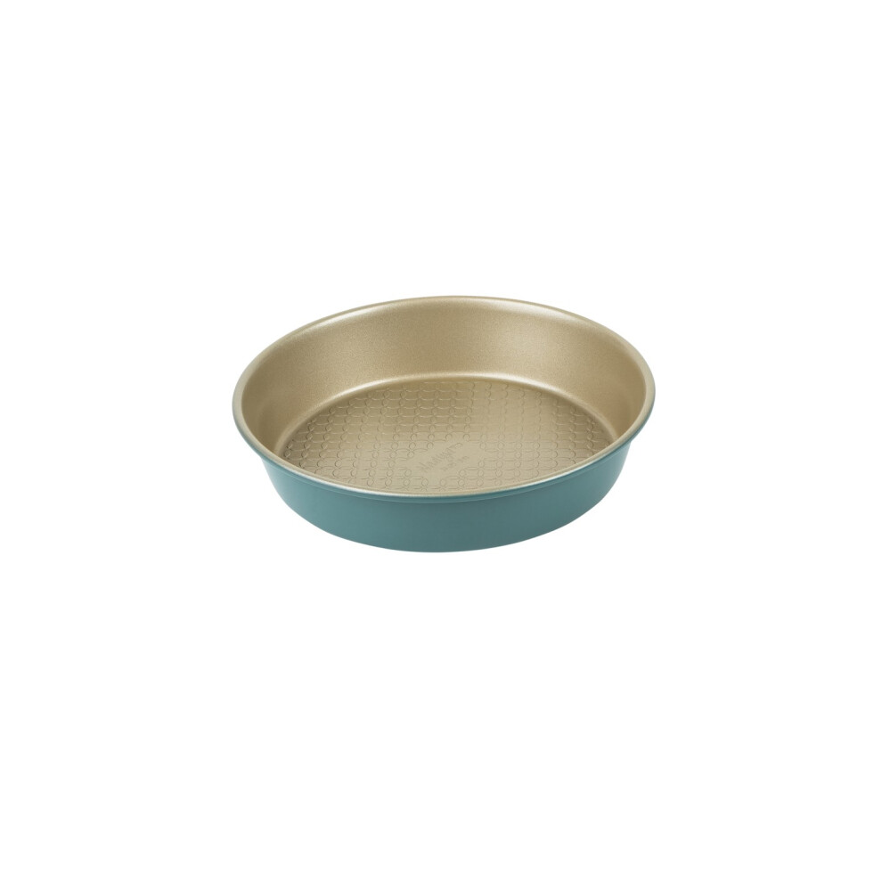 Prestige Nadiya Round Cake Tin in Teal Oven Safe Mould Non Stick Bakeware - 9