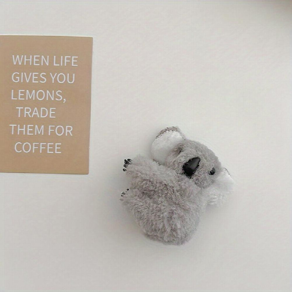 1pc Koala Charm Hair Claw Plush Barrettes Cartoon Animal Hair Jaw Clip Hair Styling Props-image-OPC-PC2GRMD-NEW