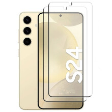 Screen Protector For Samsung S24 [2 Pack] Tempered Glass With Camera Cut Out