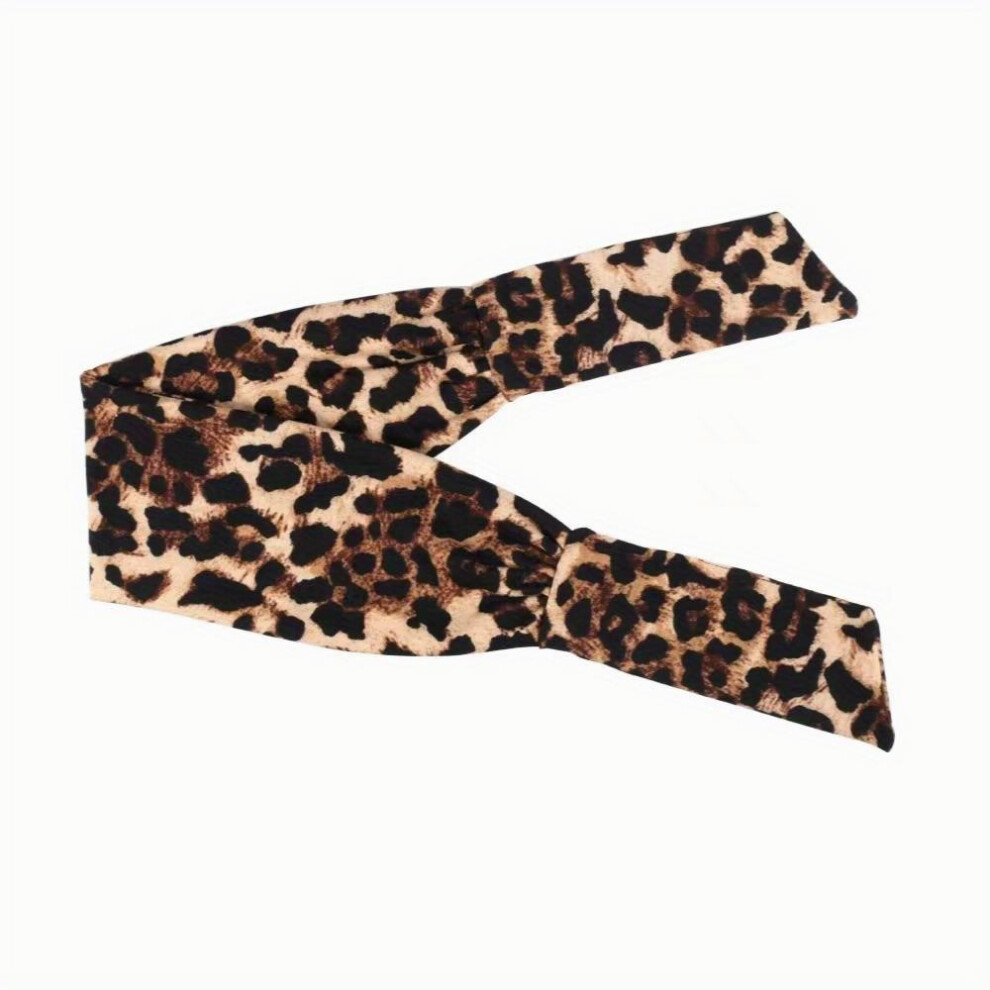 Boho Knotted Hair Band Adjustable Headband Leopard Paisley Print Headdress Sports Sweatband For Yoga Women Girls-image-OPC-PC2GSHN-NEW