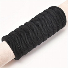 10pcs Elastic Hair Tie Thick Hair Rope Seamless Hair Ring Ponytail Holder Hair Accessories For Women Girls Unisex Men Striped Tie