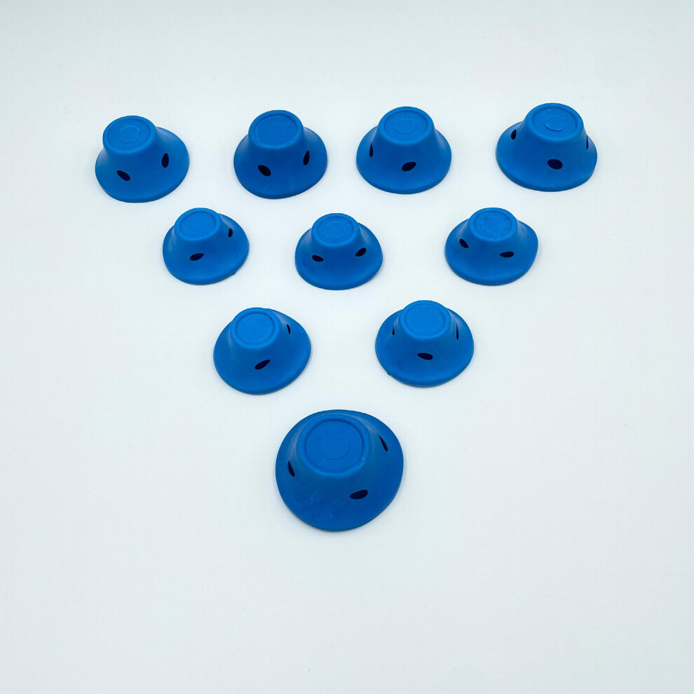 Multicoloured 10Pcs Mushroom Magic Hair Rollers Include 20Pcs Large Silicone Curlers And 20Pcs Small Silicone Curlers