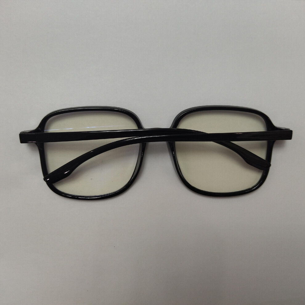 Light Blocking Glasses Women Men Clear Lens Square Frame Computer Eyeglasses Clear