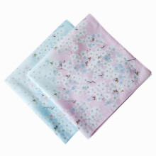 2PCS 42 Womens Printed Handkerchief Colorul Soft Sweat absorbing Handkerchief For Wedding