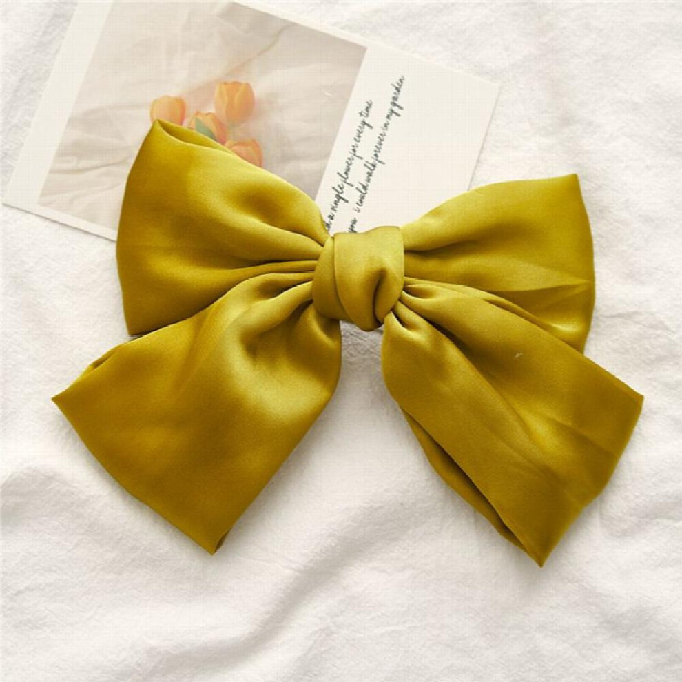 Big Satin Solid Bow Hair Clips Hairpin Women Barrettes 1pc-image-OPC-PC2GVJ8-NEW