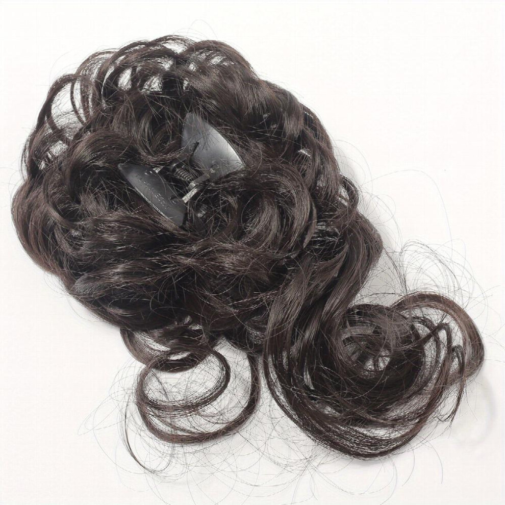 Unisex Multicoloured Curly Wigs Ponytail Hair Extension Hair Accessories Pvc Simulation Hair