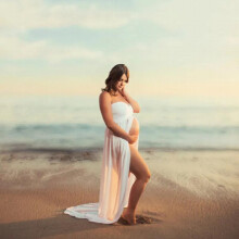 Women Pregnant Maternity Dresses for Photography photo shoot Summer Mesh Sexy Long Pregnancy Dress Maternity Clothes
