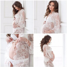 Maternity Dress Photography Props Summer Pregnancy Dress for Pregnant Women Maternity Gown Photography Props DS39