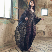 Pregnancy Tulle Long Robe Loose Lace Dress Solid Maxi For Photo Shoot Maternity Sexy V-Neck Dresses For Baby Showers