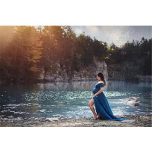 Maternity Photography Props Pregnancy Clothes Maxi Maternity photography Dress Cotton Maternity Dress For photography Props