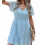 Ladies Maternity Casual V-Neck Pullover Dress 7