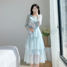 Spring Dress Pregnant Womens Gentle Style Cake Dress