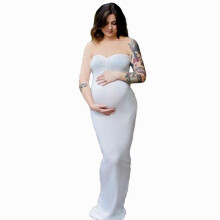 Maternity Maxi Dresses Pregnant Clothes Belt Maternity Clothes Long Dress For Pregnant Women Photography Props
