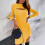 Maternity Long Sleeve Dress Solid 4