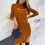 Maternity Long Sleeve Dress Solid 7