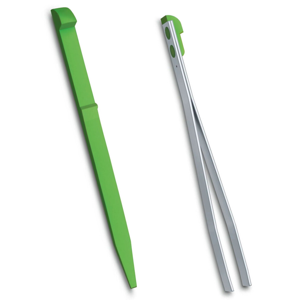 (green) Victorinox Colour toothpick + tweezers spares for SMALL 58mm swiss army knife