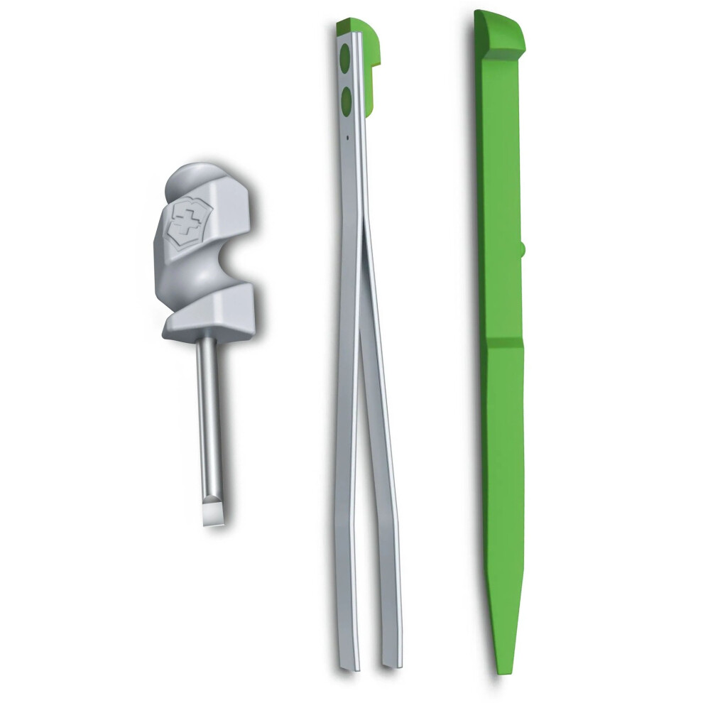 (green) Victorinox Mini screwdriver toothpick tweezers spares for 91mm swiss army knife