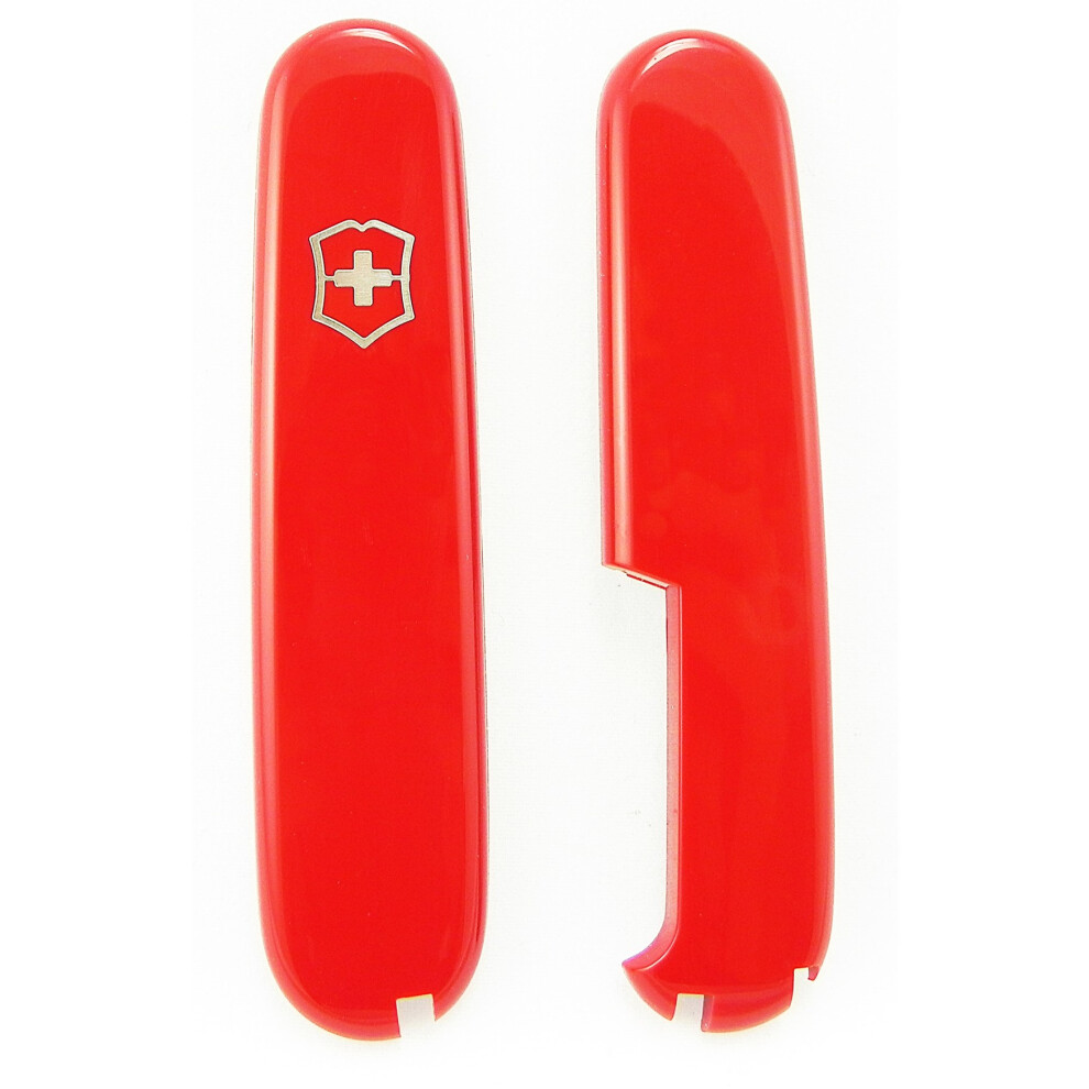 (red) Genuine Victorinox PLUS plastic covers - 91mm scales with extra pen slot