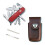 Victorinox (red, brown leather) Victorinox CLIMBER Swiss army knife with Pouch spare tweezers & toothpick 1